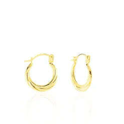 Histoire d'Or Créoles Or Jaune Anaitz