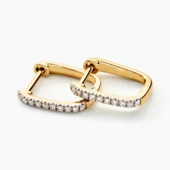 Histoire d'Or Créoles Or Jaune Araminta Diamant