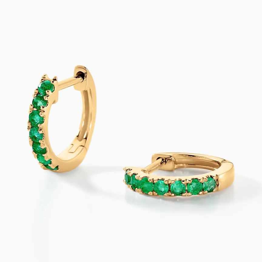 Créoles Or Jaune Killian Emeraudes-Histoire d'Or Best