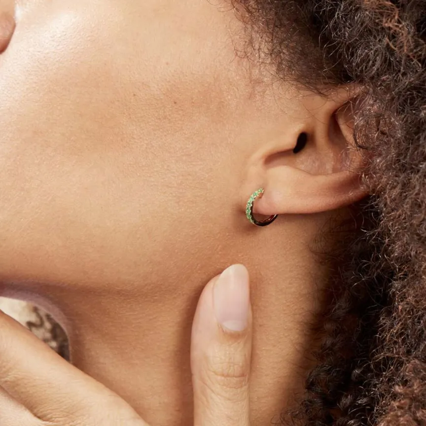 Créoles Or Jaune Killian Emeraudes-Histoire d'Or Best