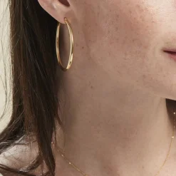 Histoire d'Or Créoles Or Jaune Rond