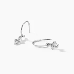 Histoire d'Or Créoles Oria Argent Blanc