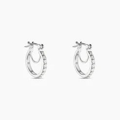 Histoire d'Or Créoles Pasha Argent Blanc Oxyde De Zirconium