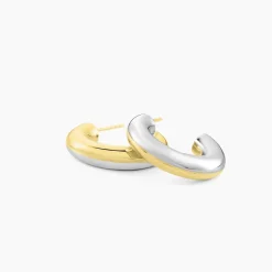 Histoire d'Or Créoles Perfect Match Argent Bicolore