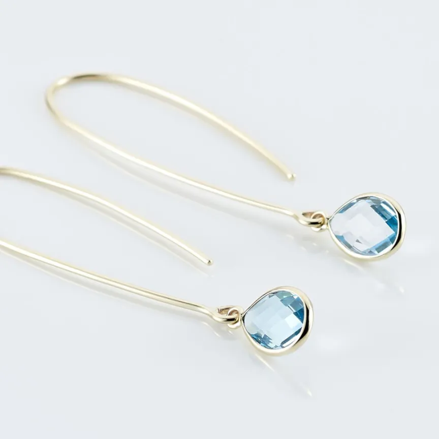 Créoles Phie Poire Or Jaune Topaze-Histoire d'Or Discount