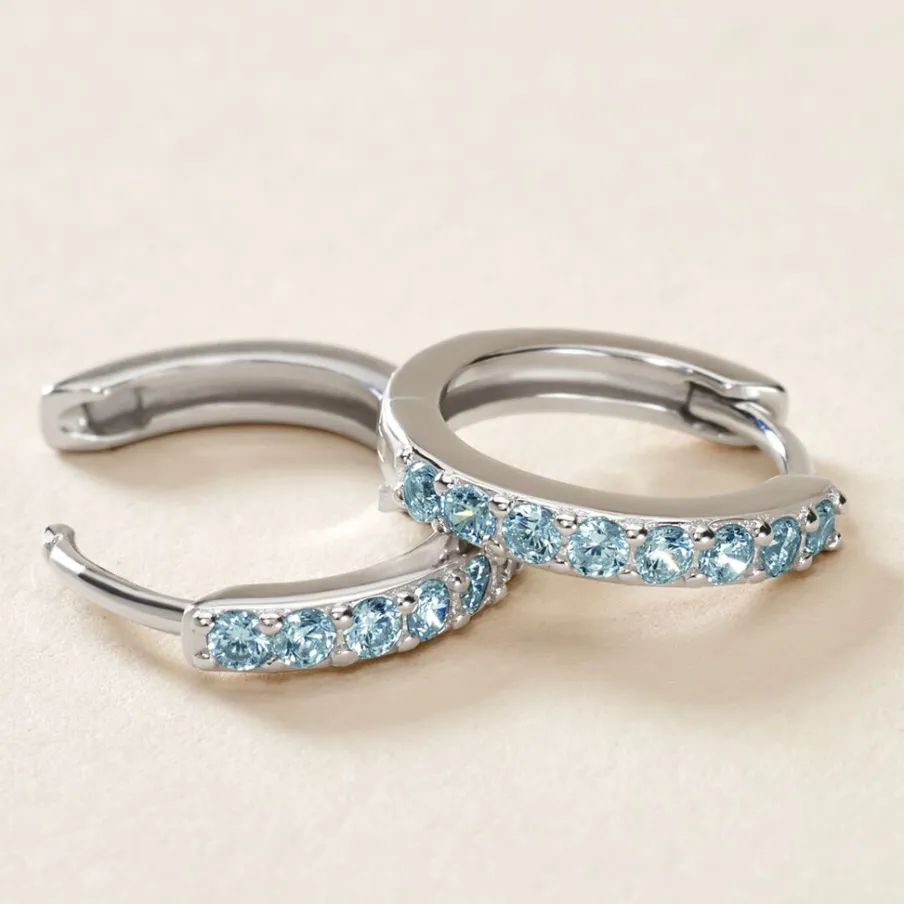 Histoire d'Or Créoles Rio Argent Blanc Oxyde De Zirconium