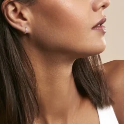 Histoire d'Or Créoles Rio Argent Rose Oxyde De Zirconium