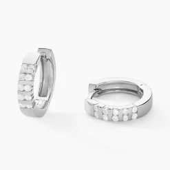 Histoire d'Or Créoles Robine Argent Blanc Oxyde De Zirconium