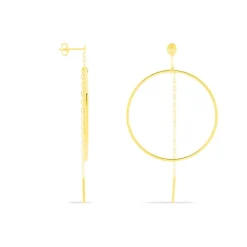 Histoire d'Or Créoles Roxana Cercles Ajourés Or Jaune