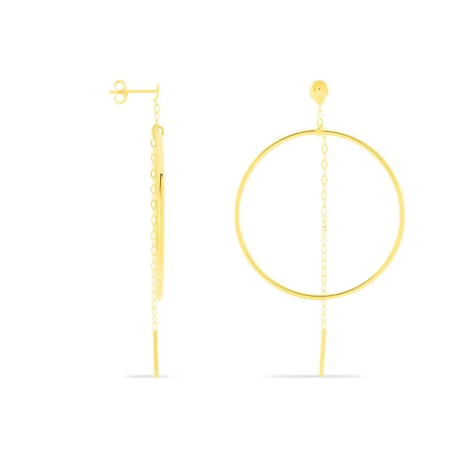 Histoire d'Or Créoles Roxana Cercles Ajourés Or Jaune