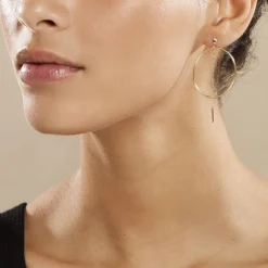 Histoire d'Or Créoles Roxana Cercles Ajourés Or Jaune