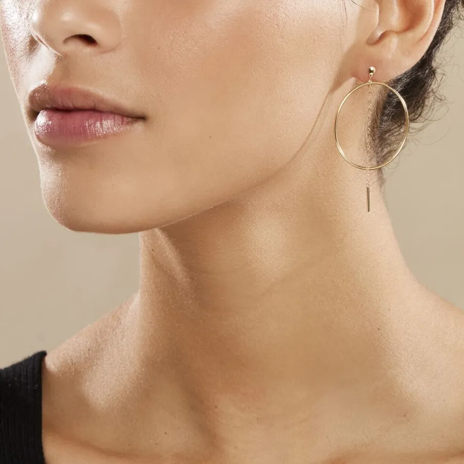 Histoire d'Or Créoles Roxana Cercles Ajourés Or Jaune