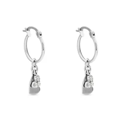 Histoire d'Or Créoles Salli Argent Blanc Oxyde De Zirconium