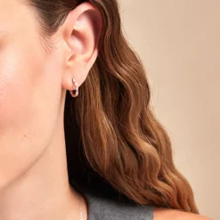 Histoire d'Or Créoles Servane Argent Blanc Oxyde De Zirconium