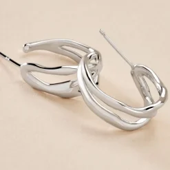 Histoire d'Or Créoles Shae Argent Blanc