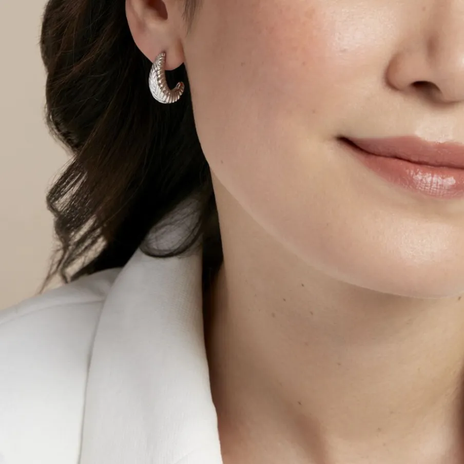 Histoire d'Or Créoles Shanice Argent Blanc