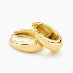 Histoire d'Or Créoles Skadi Acier Jaune