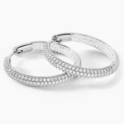 Histoire d'Or Créoles Suzel Argent Blanc Oxyde De Zirconium