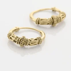 Histoire d'Or Créoles Tangerine Plaque Or Jaune