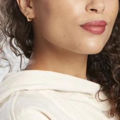 Histoire d'Or Créoles Tangerine Plaque Or Jaune