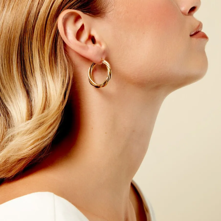 Histoire d'Or Créoles Tegan Or Jaune