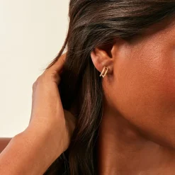 Histoire d'Or Créoles Thalassa Plaqué Or Jaune