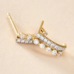 Créoles The Crown De Zirconium-Histoire d'Or Clearance