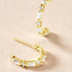 Histoire d'Or Créoles Tiara Or Jaune Oxyde De Zirconium