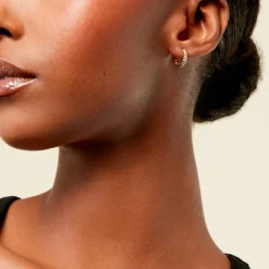 Histoire d'Or Créoles Twisted Plaque Or Jaune