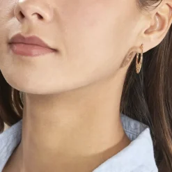 Histoire d'Or Créoles Tyfene Plaqué Or Jaune