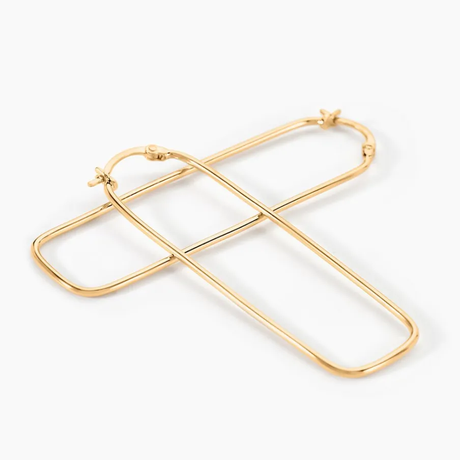 Histoire d'Or Créoles Yaira Plaqué Or Jaune