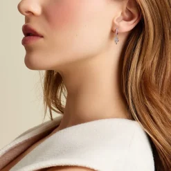 Histoire d'Or Créoles Ysee Argent Blanc Oxyde De Zirconium