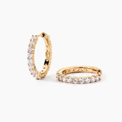 Créoles Zoelia De Zirconium-Histoire d'Or Outlet