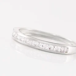 Histoire d'Or Demi Alliance Davila Or Blanc Oxyde