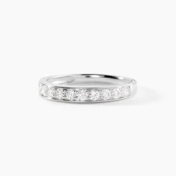 Histoire d'Or Demi Alliance Rhea Platine Blanc Diamant