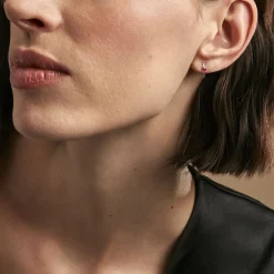 Demi Créoles Barrett Diamant-Histoire d'Or Sale