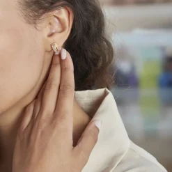 Histoire d'Or Demi Créoles Griselidis Or Jaune  Oxyde