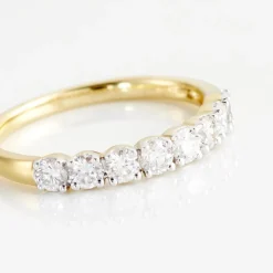 Histoire d'Or Demi-alliance Or Jaune  Eloisa Diamant Synthetique