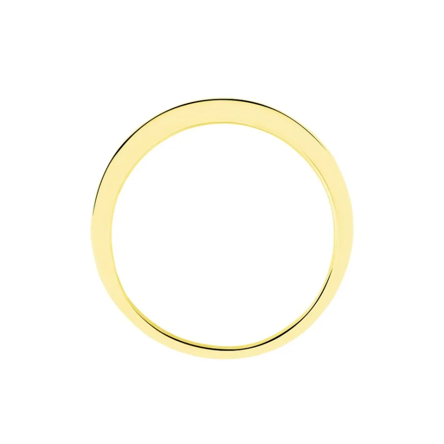 Histoire d'Or Demi-alliance Or Jaune Valentine Diamant Synthetique