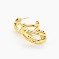 Histoire d'Or Demi-créoles Josephine Acier Doré