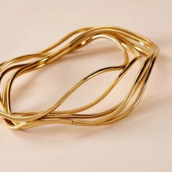 Histoire d'Or Jonc Gold Aura Acier Jaune