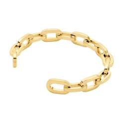 Jonc Hera Acier Dore Yonna Ouvert Forcat Large-Histoire d'Or Online