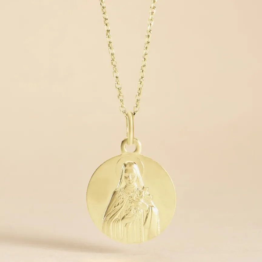 Médaille Or Jaune Sainte Thérèse-Histoire d'Or Online