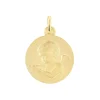 Histoire d'Or Medaille Or Jaune Ange Et Oiseau