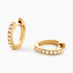 Mini Créoles Or Jaune Aryanna Diamants-Histoire d'Or Clearance