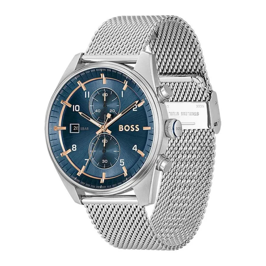 HUGO BOSS Montre Boss Skytraveller Bleu