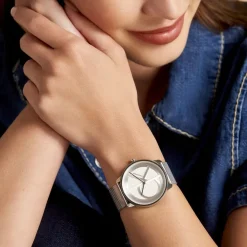 Montre Iconic Mesh Argent-CALVIN KLEIN