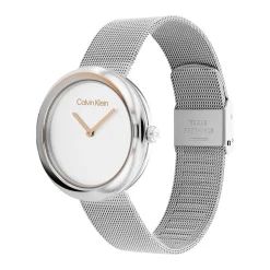 CALVIN KLEIN Montre Twisted Bezel Blanc