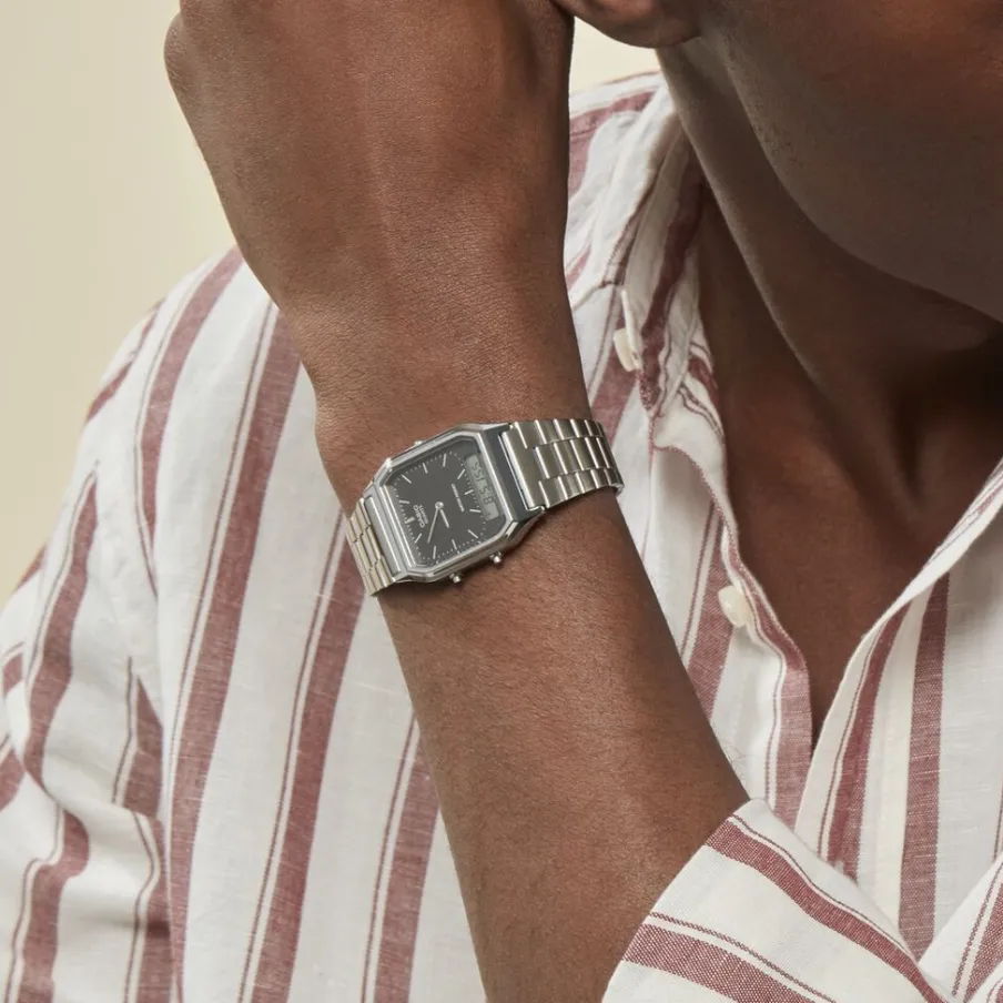 CASIO COLLECTION Montre Vintage Edgy Noir