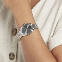 CLUSE Montre Feroce Petite Acier Blanc